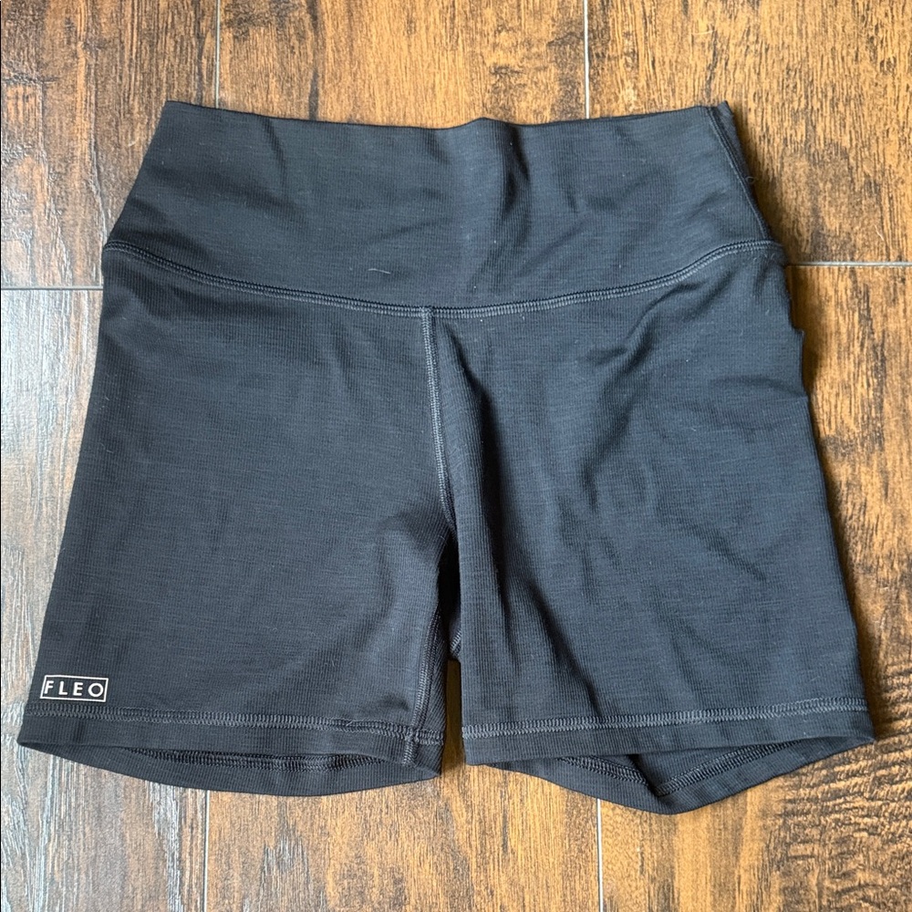 Fleo Women's  Black Bike Shorts